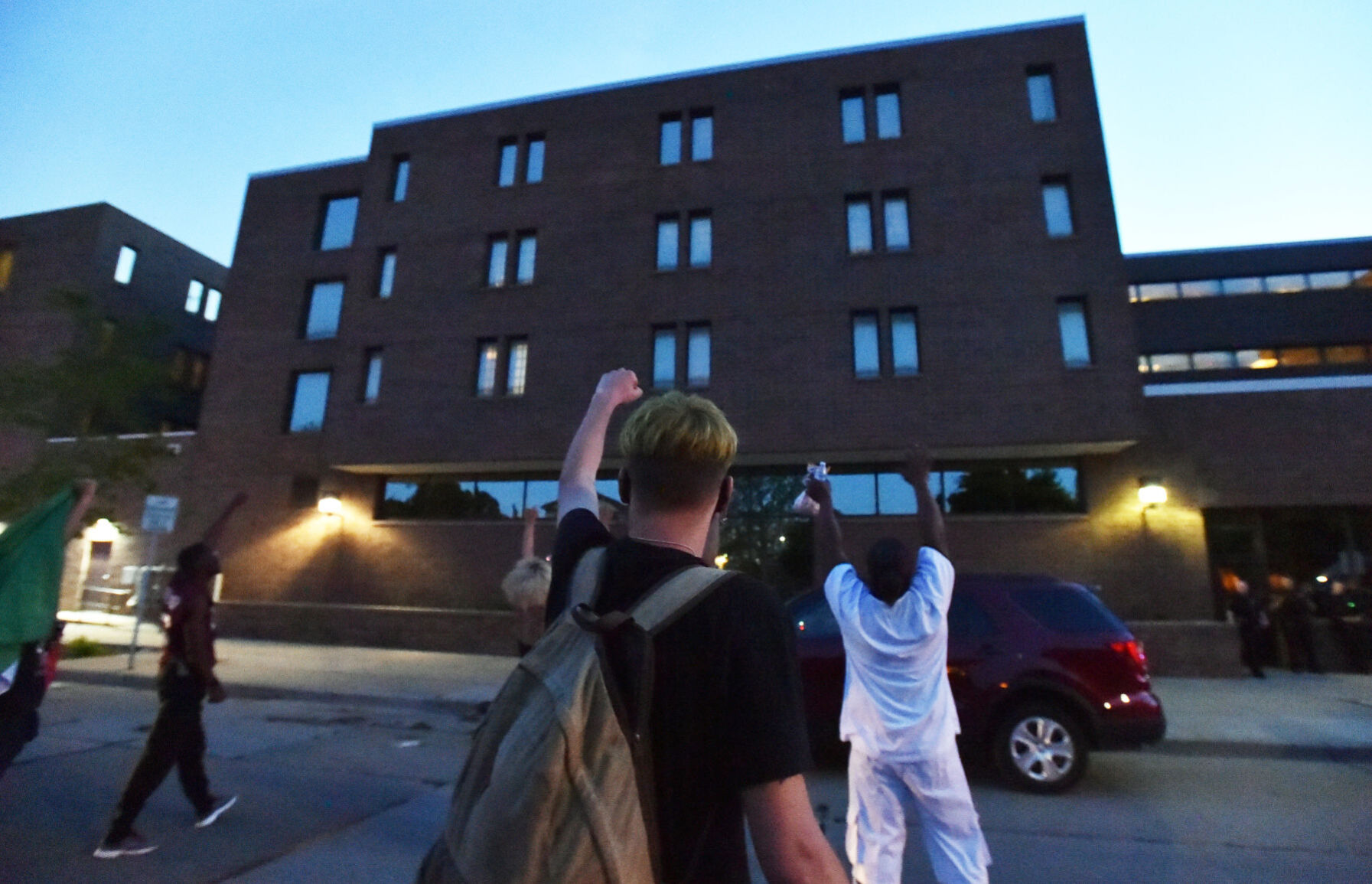 Outside Racine County Jail